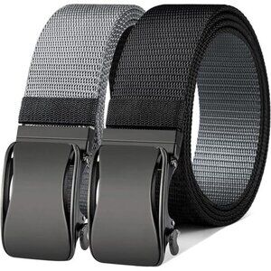 Mens Ratchet Belt Reversible,Web Nylon Casual Belt for Gift Men Golf HikingPants